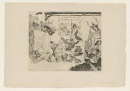 Combat of The Rascals Désir et Rissolé - 1888 | Ensor, James (1860-1949). Engraver