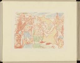 VIII. Le Christ et les docteurs | Ensor, James (1860-1949). Engraver