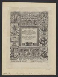 Title Plate to Series: The Seven Sacraments | Galle, Philips (1537-1612) - engraver, publisher. Éditeur intellectuel