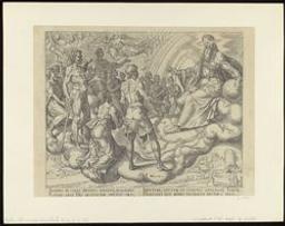 The Sons of God, Satan amongst Them, present Themselves before Him | Van Heemskerck, Maerten (1498-1574). Artiest