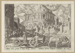The Chaldeans Carrying Away the Pillars of The Temple of Jerusalem | Van Heemskerck, Maerten (1498-1574). Artiest