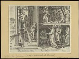 St Peter Raising Tabitha at Joppa | Galle, Philips (1537-1612) - engraver, publisher. Redacteur / Bezorger / Tekstuitgever
