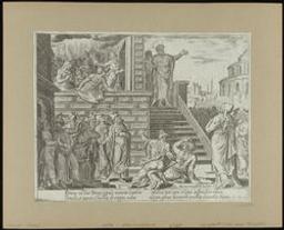 St Peter Preaching In Jerusalem | Galle, Theodoor (1571-1633) - graveur en drukker. Redacteur / Bezorger / Tekstuitgever