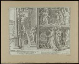 St Peter Raising Tabitha at Joppa | Galle, Theodoor (1571-1633) - graveur en drukker. Redacteur / Bezorger / Tekstuitgever