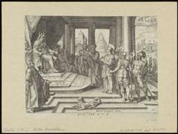 St Stephen Before The High Priest and The Council | Galle, Philips (1537-1612) - engraver, publisher. Redacteur / Bezorger / Tekstuitgever