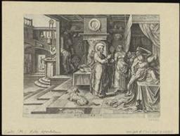 St Peter Healing Aeneas at Lydda | Galle, Philips (1537-1612) - engraver, publisher. Redacteur / Bezorger / Tekstuitgever