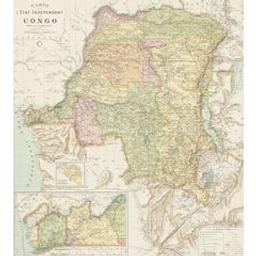 Carte de l'´État indépendant du Congo | Lebègue J. & Cie. Publisher