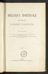 La Belgique horticole | Morren, Charles François Antoine (1807-1858) - botaniste. Auteur