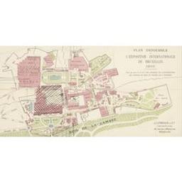 Plan d'ensemble de l'Exposition internationale de Bruxelles 1910 | Lebègue J. & Cie. Publisher