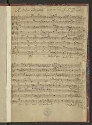 Moteta Kom Jesu kom! a 8 voc di J S Bach | Bach, Johann Sebastian (1685-1750)