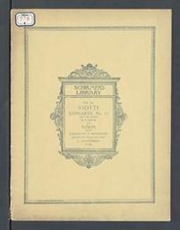 Concerto No 17 (First movement) in d minor for violin [and piano] | Viotti, Giovanni Battista (1755-1824). Componist