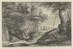 Landscape with rain | Jode, Arnold de (ca. 1638-1667). Engraver
