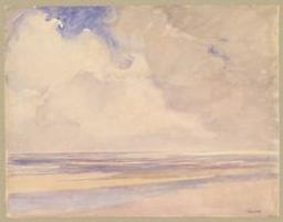 Sea view | Baseleer, Richard (Anvers, 1867 - Genève, 1951) - peintre et graveur ; élève de Verlat ; professeur à l'I.S.B.A. d'Anvers, surnommé ""le peintre du Bas-Escaut"". Artiest