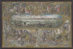 View of Sevilla within decorative border | Hoefnagel, Joris (1542-1600). Artist