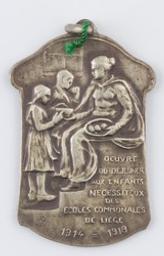 Médaille, Belgique, 1918 | Albert I (1875-1934) - Roi des Belges. Ruler