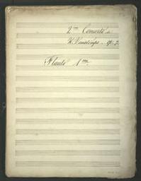 [caption title:] 2 me Concerto. Accompagnement de Piano. [at right:] H. Vieuxtemps | Vieuxtemps, Henry (1820-1881)