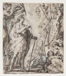 The laureation of a roman emperor or general | Egmont, Juste van (1601-1674). Artist. Attributed name