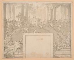 Christ driving the traders from the temple | Giordano, Luca (1632-1705) - Fa Presto. Illustrateur