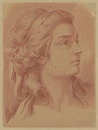 Tête de femme | Bonnet, Louis Marin (1736/43-1793). Graveur