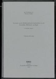 Inventaris van de Middelnederlandse handschriften van de Koninklijke Bibliotheek van België | Mulder, Herman