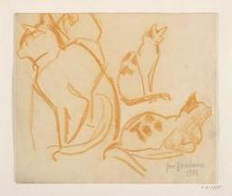 Chats | Brusselmans, Jan (1884-1953). Artiest