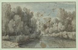 Woodscape with river | Vadder, Lodewijk de (1605-1655). Illustrator