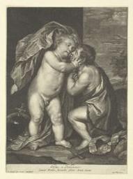 Infants Christ and St John the Baptist | Schenk, Pieter I (1660-1711). Graveur